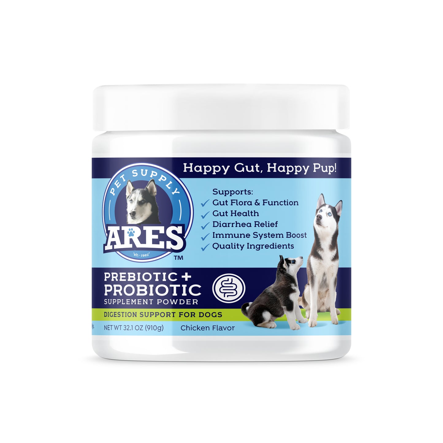 Ares Dog Probiotic Powder with Chicken Flavor